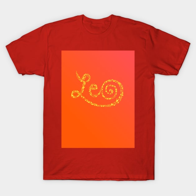 Leo Sun Sign T-Shirt by Art by Deborah Camp